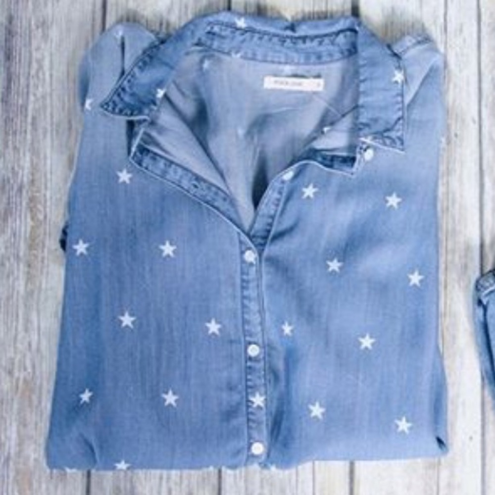 Chambray Star Button Up - image 2